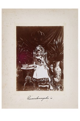 Lot 51 - Fashion, photos and ephemera relating to the Queen of Madagascar - Ranavalona III  and Princess Ramasindrazana, 1895-1924