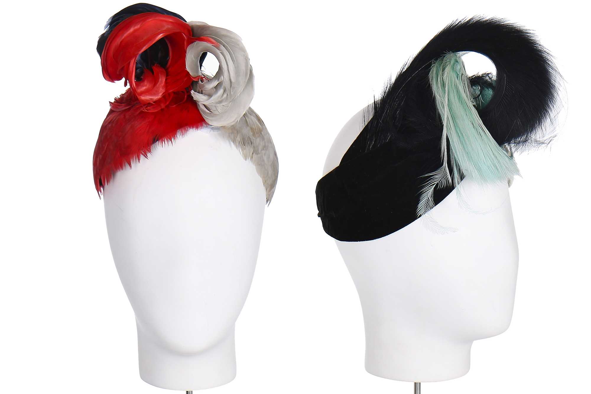 Lot 83 - Two Caroline Reboux hats, circa 1936