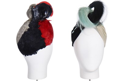 Lot 83 - Two Caroline Reboux hats, circa 1936
