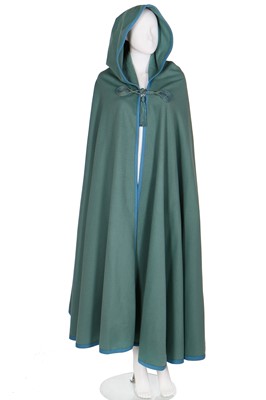 Lot 169 - An Yves Saint Laurent pale blue wool burnouse cape, 1977