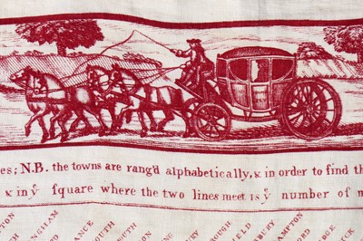 Lot 30 - A rare Peele & Simpson toll handkerchief, 1769