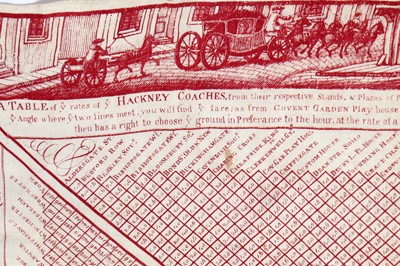 Lot 30 - A rare Peele & Simpson toll handkerchief, 1769