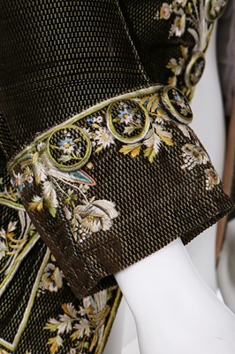 Lot 34 - A gentleman's finely-embroidered tailcoat, 1780s