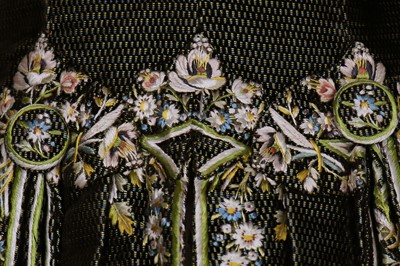 Lot 34 - A gentleman's finely-embroidered tailcoat, 1780s