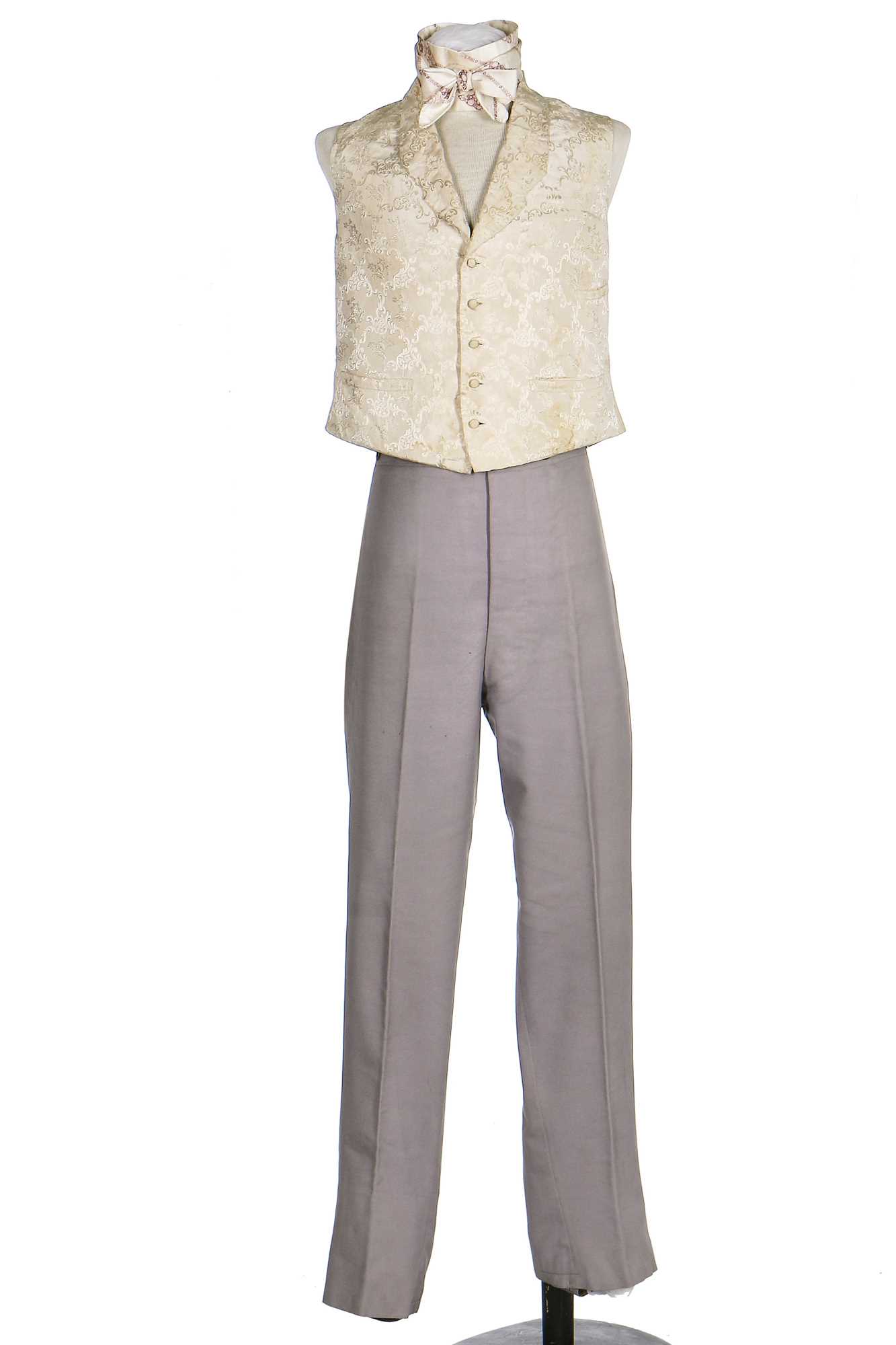 Lot 44 - A rare gentleman's part wedding ensemble, circa 1850