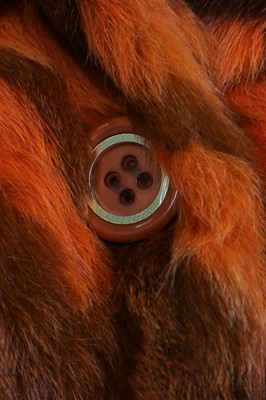Lot 25 - A good Christian Dior intarsia rabbit and fox fur coat, late 1960s-early 1970s