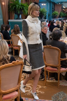 Lot 12 - A Chanel contrasting monochrome tweed suit, Pre-Fall 2017