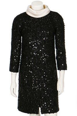 Lot 13 - A Chanel sequinned black fantasy-tweed dress, Autumn-Winter 2017-18