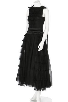 Lot 14 - A Chanel black silk and spandex blend dress,  Spring-Summer 1999