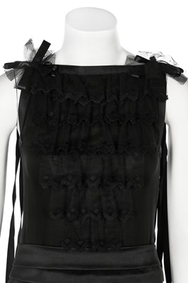 Lot 14 - A Chanel black silk and spandex blend dress,  Spring-Summer 1999