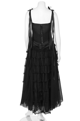 Lot 14 - A Chanel black silk and spandex blend dress,  Spring-Summer 1999