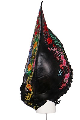 Lot 296 - A Lady Gaga-worn 'Floral Alien' leather ensemble by Karina Akopyan, 2017