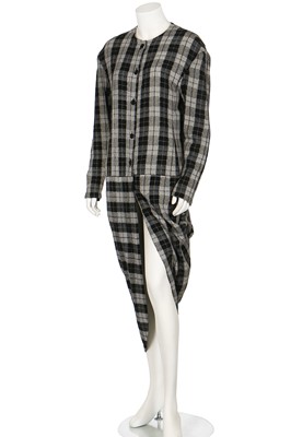 Lot 195 - A John Galliano plaid cotton dress, 'The Rose' collection, Autumn-Winter 1987-88