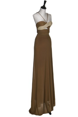 Lot 165 - A Madame Grès couture draped jersey evening gown, Autumn-Winter 1975-76