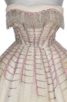 Lot 94 - A Maggy Rouff beaded ballgown, mid 1950s