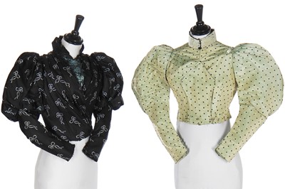 Lot 14 - A group of evening and mourning fashions, mainly 1890s-1900