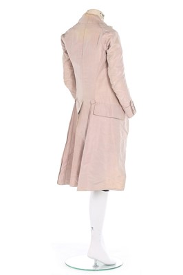 Lot 81 - A gentleman's pink silk coat, circa 1780, with...