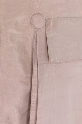 Lot 81 - A gentleman's pink silk coat, circa 1780, with...