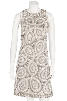 Lot 89 - A Felisa Irigoyen couture embellished cocktail dress, 1968-69