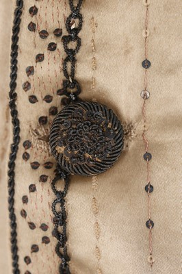 Lot 82 - A gentleman's embroidered ivory satin...