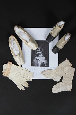 Lot 347 - A collection of accessories belonging to Queen Victoria's children assembled by the Royal nanny Mrs Thurston, mainly 1840s-50s