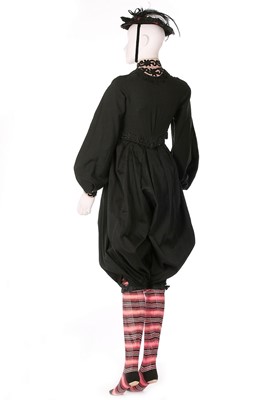 Lot 95 - A pair of rare black cotton bicycling bloomers,...