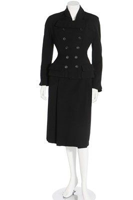 Lot 83 - Two Schiaparelli finely tailored wool suits, circa 1949-51