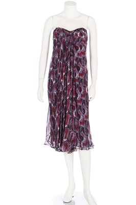 Lot 205 - An Alexander McQueen koi fish printed chiffon dress, 2009