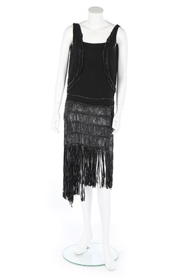 Lot 108 - A Gabrielle Chanel couture crêpe romain...