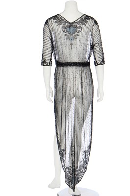 Lot 30 - A beaded tulle tabard, circa 1915