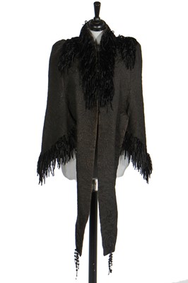 Lot 8 - A good group of black fichus, collars and capelets, 1880s-1890s