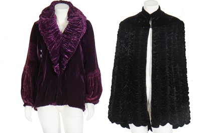 Lot 77 - A group of mainly black clothing, dating from the 1930s