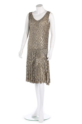 Lot 115 - A fine couture gold sequined 'flapper' dress,...