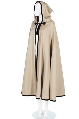 Lot 162 - An Yves Saint Laurent burnouse-style wool cloak, circa 1976