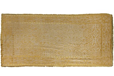 Lot 268 - A fine embroidered cover (Colcha), Spanish or Portuguese, late 16th-early 17th century