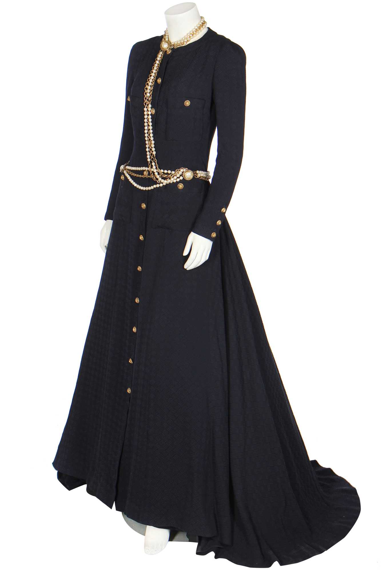 Lot 334 - Chanel couture by Karl Lagerfeld 'L'Imperatrice' crinolined coatdress, Spring-Summer 1984