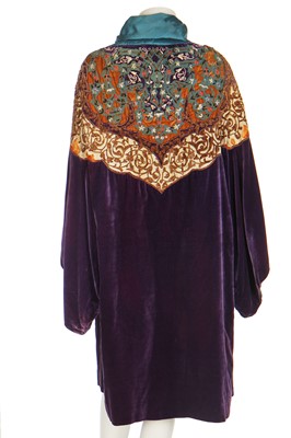 Lot 363 - A rare Paul Poiret couture embroidered Orientalist opera coat, circa 1925