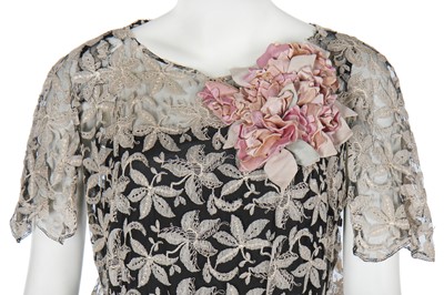 Lot 69 - Five dinner and evening gowns in mainly shades of blush pink, 1930s