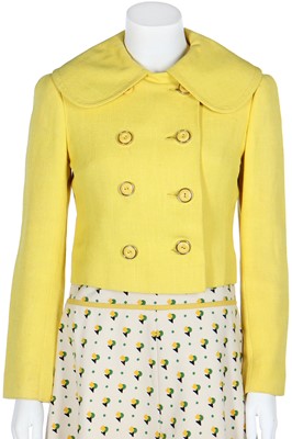 Lot 107 - A Diorling two-piece ensemble in shades of yellow, Spring-Summer 1973