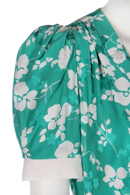 Lot 342 - A Lindka Cierach bespoke silk damask dress, worn by Sarah Ferguson, Duchess of York, 1986