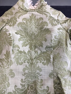 Lot 450 - A rare Alexander McQueen green damask bodice, 'Highland Rape' collection, Autumn-Winter 1995-96