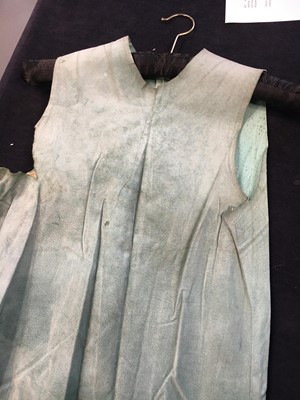 Lot 457 - A rare Alexander McQueen aqua suede dress, 'Highland Rape' collection, Autumn-Winter 1995-96