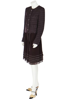 Lot 219 - A Chanel dark purple spring/summer ensemble, 2000s