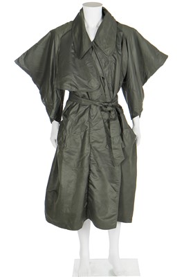 Lot 436 - A Westwood/McLaren outsized trench coat, 'Hypnos' collection, Spring-Summer 1984