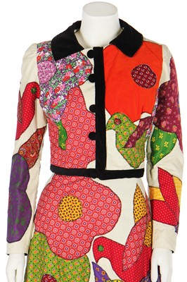Lot 120 - A Blums-Vogue of Beverley Hills 'Flower Power' ensemble, late 1960s