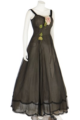 Lot 88 - A heavily-altered Christian Dior couture evening gown, Autumn-Winter 1955