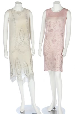Lot 53 - Thirteen dresses, mainly for evening, 1920s-1940s