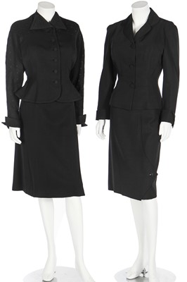 Lot 80 - Three wool suits, late 1940s-early 1950s