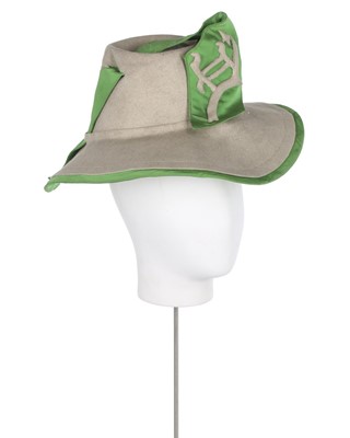 Lot 134 - An unusual Jeanne Lanvin grey felt hat, early...
