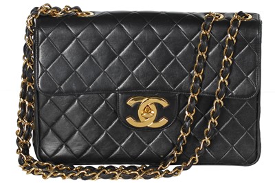 Lot 330 - A Chanel quilted leather jumbo flap bag, 1994-96